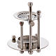 Incense burner in nickel-plated brass with removable mesh s3