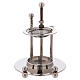 Incense burner in nickel-plated brass removable net s2