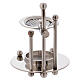 Incense burner in nickel-plated brass removable net s3