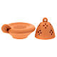 Orange incense burner, terracotta s3