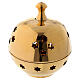 Incense burner with round cup and star shaped holes diameter 3 in s1