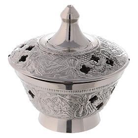 Brass incense burner, Oriental style, 8 cm diameter