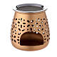 Cut-out incense burner gold plated aluminium 3 in s1