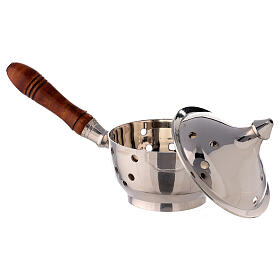 Poêlon brûle-encens style oriental manche bois s3