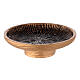 Incense bowl in golden anthracite aluminium 13 cm s1