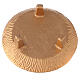 Burnished golden aluminum incense-holding bowl 18 cm s4