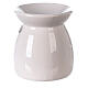 White ceramic essential oil burner 10 cm s4