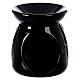 Black ceramic essence burner 10 cm s1