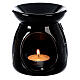Black ceramic essence burner 10 cm s2