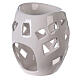White ceramic essence burner 9x12 cm s3