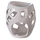 Brucia essenze ceramica traforato bianco 9x12 cm s1