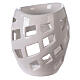 Brucia essenze ceramica traforato bianco 9x12 cm s4