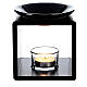 Black cube essence burner 12.5 cm s2