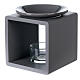 Difusor óleo essencial cubo cinzento 12 cm s3