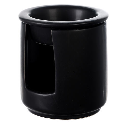 Diffuseur pour huiles essentielles céramique noire 10x9 cm 3