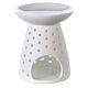 White porcelain diffuser with 10x12 cm holes s1