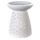 White porcelain diffuser with 10x12 cm holes s3