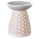 White porcelain diffuser with 10x12 cm holes s4