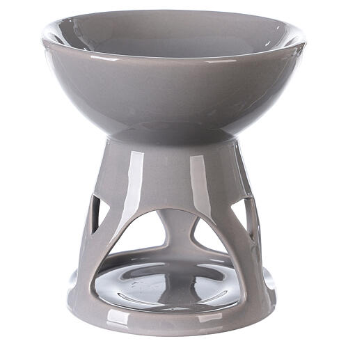 Ceramic essence diffuser grey enamel 12x12 cm 1