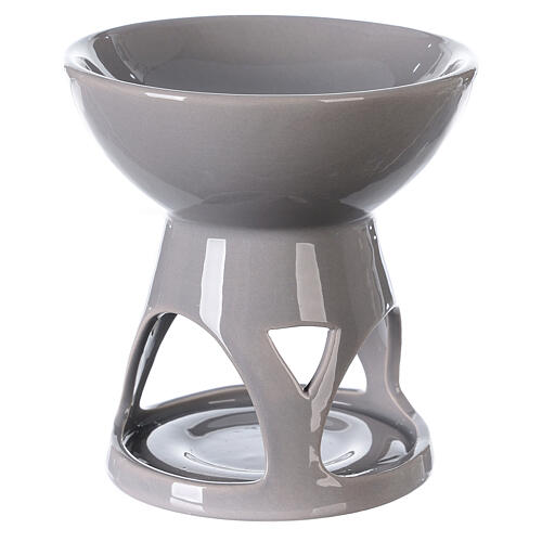 Ceramic essence diffuser grey enamel 12x12 cm 3
