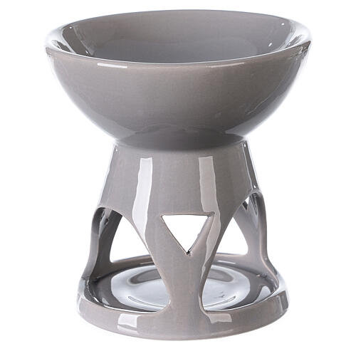 Ceramic essential oil burner ceramic gray enamel 12x12 c 4