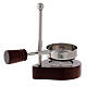 Adjustable incense burner, nickel-plated brass, wood candle holder s3