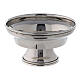 Incense burning bowl in nickel-plated brass with beads 10 cm s1