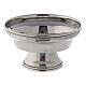 Incense burning bowl in nickel-plated brass with beads 10 cm s2