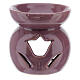 Essence burner in lilac coloured perforated ceramic 7 cm s2