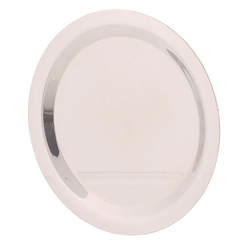 Assiette 10,5 cm pour huiles essentielles brûle-encens acier 1