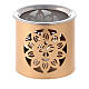Brûle-encens doré soleil ajouré h 6 cm métal s4