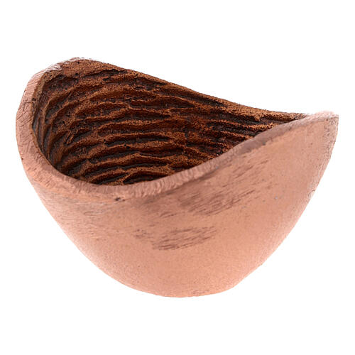 Incense bowl of coppery metal, 7 cm diameter 2