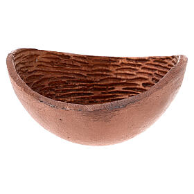 Incense bowl, coppery metal, 10 cm diameter