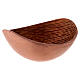 Incense bowl of 13 cm diameter, coppery metal s3