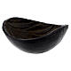 Black and brown metal incense bowl, 10 cm diameter s2