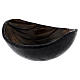 Black and brown metal incense bowl of 13 cm diameter s2