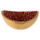 Gold and red metal incense bowl D 10 cm s1