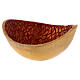 Incense bowl in metal gold and red D 13 cm s2
