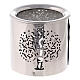 Silver-plated steel incense burner, height 6 cm, tree decor s2