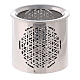 Silver steel incense burner 6 cm height s1