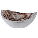 Silver metal incense bowl of 13 cm diameter s2