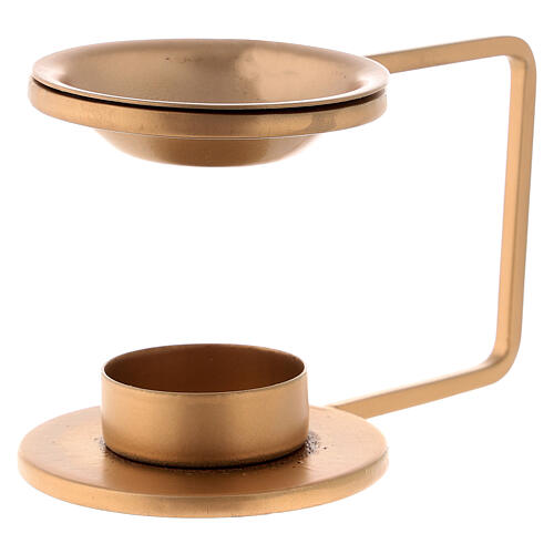 NKLaus 3 Setacci Per Bruciaincenso In Ottone Dorato – Diametro 5cm