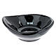 Ciotola porta incenso ceramica nera diametro 9 cm s1