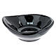 Black ceramic incense burner bowl diameter 9 cm s1