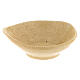 Beige ceramic incense burner bowl diameter 9 cm s1