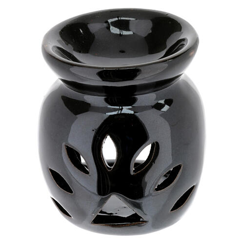 Kadzielnica ceramiczna, wysokość 8 cm, kolor czarny 1