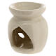 Bruciaincenso bianco in ceramica h 8 cm s2
