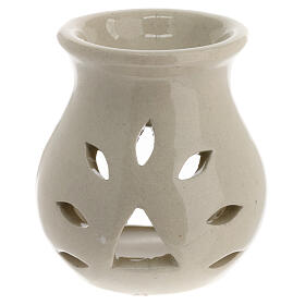 Kadzielnica ceramiczna biała, 9 cm