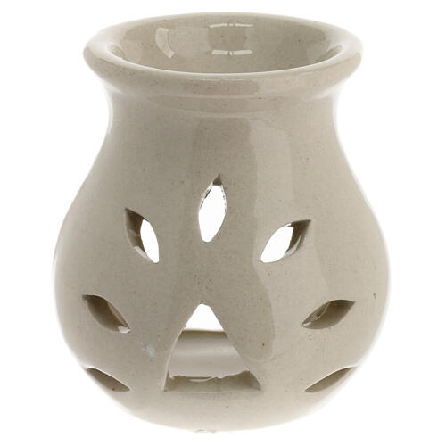 Kadzielnica ceramiczna biała, 9 cm 1