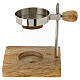 Adjustable silver-plated brass incense burner h 12 cm s1
